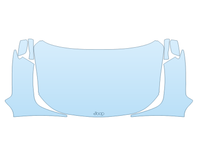 Precut PPF Kit – Clear Bra Paint Protection Film PAINT PROTECTION KIT - 2023 JEEP COMPASS LIMITED FULL HOOD FENDERS MIRRORS(WRAPPED EDGES) - PRECUT PPF CLEAR BRA WRAP