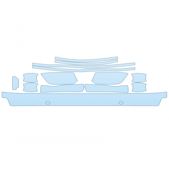 PAINT PROTECTION KIT - 2023 JEEP COMPASS SPORT REAR BUMPER WITH SENSORS MIRRORS DOOR CUPS DOOR EDGES - PRECUT PPF CLEAR BRA WRAP