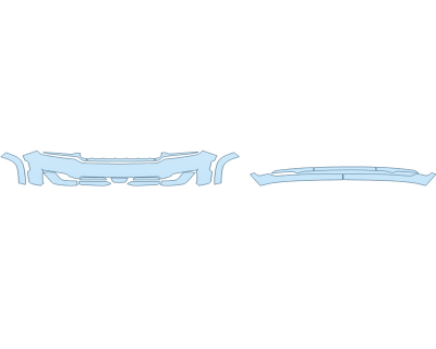 PAINT PROTECTION KIT - 2023 JEEP GRAND CHEROKEE 4XE BASE BUMPER (MULTI PIECE) - PRECUT PPF CLEAR BRA WRAP