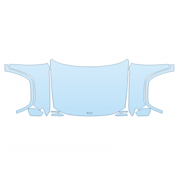 PAINT PROTECTION KIT - 2023 JEEP GRAND CHEROKEE 4XE OVERLAND FULL HOOD FENDERS MIRRORS FENDER FLARES(WRAPPED EDGES) - PRECUT PPF CLEAR BRA WRAP