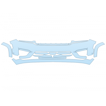 PAINT PROTECTION KIT - 2023 JEEP GRAND CHEROKEE 4XE SUMMIT BUMPER WITH SENSORS - PRECUT PPF CLEAR BRA WRAP