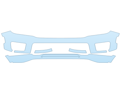 PAINT PROTECTION KIT - 2023 JEEP GRAND CHEROKEE L TRAILHAWK BUMPER - PRECUT PPF CLEAR BRA WRAP