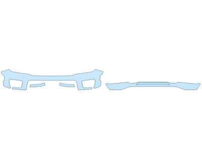 PAINT PROTECTION KIT - 2023 JEEP GRAND CHEROKEE L TRAILHAWK BUMPER (MULTI PIECE) - PRECUT PPF CLEAR BRA WRAP