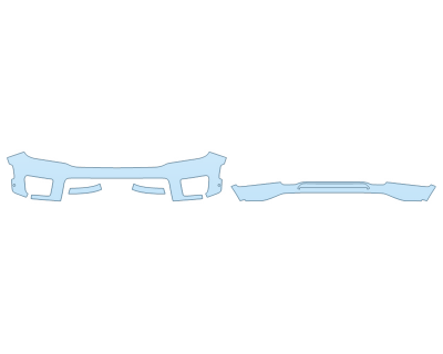 PAINT PROTECTION KIT - 2023 JEEP GRAND CHEROKEE L TRAILHAWK BUMPER (MULTI PIECE)WITH SENSORS - PRECUT PPF CLEAR BRA WRAP