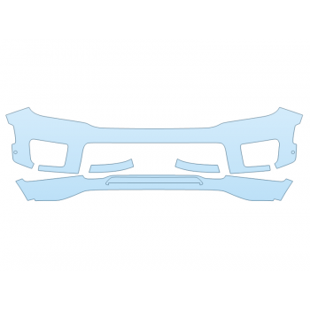 PAINT PROTECTION KIT - 2023 JEEP GRAND CHEROKEE L TRAILHAWK BUMPER WITH SENSORS - PRECUT PPF CLEAR BRA WRAP