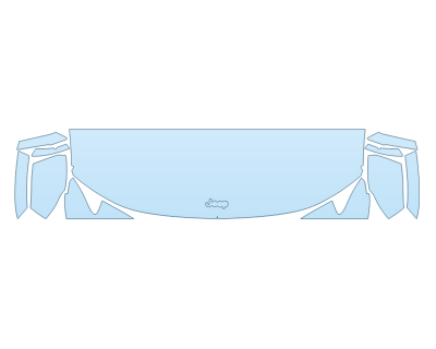 PAINT PROTECTION KIT - 2023 JEEP GRAND CHEROKEE L TRAILHAWK HOOD FENDERS MIRRORS 18 INCH  FENDER FLARES(WRAPPED EDGES) - PRECUT PPF CLEAR BRA WRAP