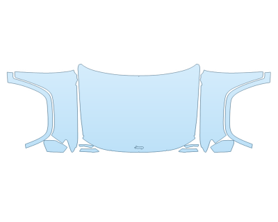 PAINT PROTECTION KIT - 2023 JEEP GRAND CHEROKEE L TRAILHAWK FULL HOOD FENDERS MIRRORS FENDER FLARES(WRAPPED EDGES) - PRECUT PPF CLEAR BRA WRAP