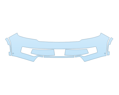 PAINT PROTECTION KIT - 2023 JEEP GRAND WAGONEER L SERIES II BUMPER WITH SENSORS - PRECUT PPF CLEAR BRA WRAP