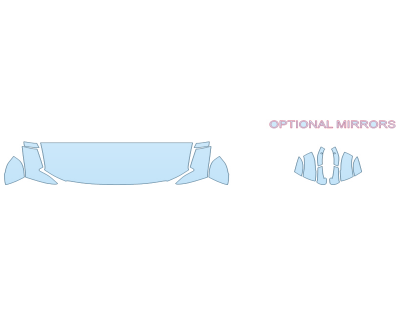 PAINT PROTECTION KIT - 2023 JEEP GRAND WAGONEER L SERIES II HOOD FENDERS MIRRORS 24 INCH - PRECUT PPF CLEAR BRA WRAP