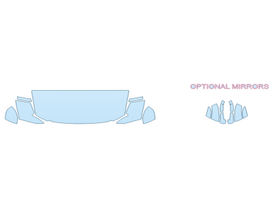 PAINT PROTECTION KIT - 2023 JEEP GRAND WAGONEER L SERIES III HOOD FENDERS MIRRORS 30 IN(WRAPPED EDGES) - PRECUT PPF CLEAR BRA WRAP