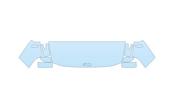 PAINT PROTECTION KIT - 2027 JEEP RENEGADE SPORT HOOD FENDERS MIRRORS 24 INCH (WRAPPED EDGES) - PRECUT PPF CLEAR BRA WRAP