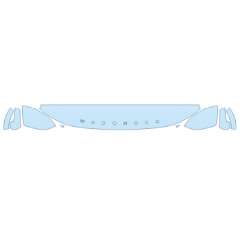 PAINT PROTECTION KIT - 2023 JEEP WAGONEER SERIES II HOOD FENDERS MIRRORS 12 INCH (WRAPPED EDGES) - PRECUT PPF CLEAR BRA WRAP