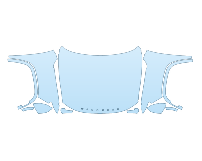 PAINT PROTECTION KIT - 2023 JEEP WAGONEER L SERIES III FULL HOOD FENDERS MIRRORS(WRAPPED EDGES) - PRECUT PPF CLEAR BRA WRAP