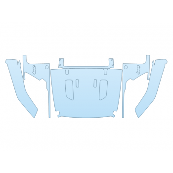PAINT PROTECTION KIT - 2023 JEEP WRANGLER FREEDOM FULL HOOD FENDERS MIRRORS - PRECUT PPF CLEAR BRA WRAP