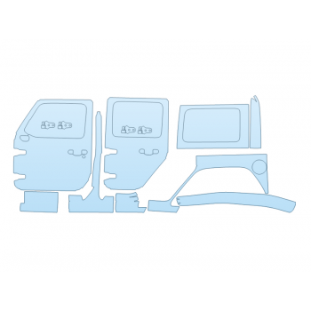PAINT PROTECTION KIT - 2023 JEEP WRANGLER RUBICON 392 DRIVER SIDE - PRECUT PPF CLEAR BRA WRAP