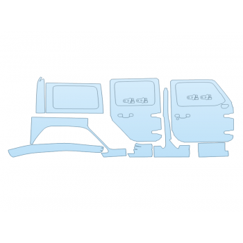 PAINT PROTECTION KIT - 2023 JEEP WRANGLER RUBICON 392 PASSENGER SIDE - PRECUT PPF CLEAR BRA WRAP