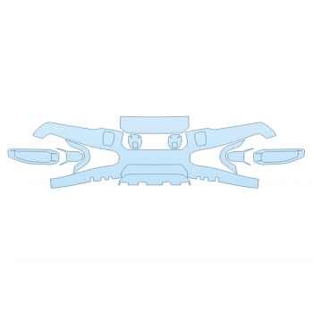 PAINT PROTECTION KIT - 2023 JEEP WRANGLER 4XE HIGH ALTITUDE BUMPER PAINTED - PRECUT PPF CLEAR BRA WRAP