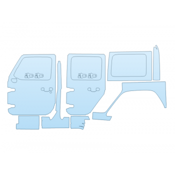 Precut PPF Kit – Clear Bra Paint Protection Film PAINT PROTECTION KIT - 2023 JEEP WRANGLER 4XE HIGH ALTITUDE DRIVER SIDE - PRECUT PPF CLEAR BRA WRAP