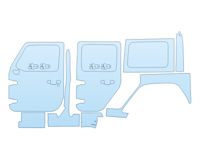 Precut PPF Kit – Clear Bra Paint Protection Film PAINT PROTECTION KIT - 2023 JEEP WRANGLER 4XE HIGH ALTITUDE DRIVER SIDE - PRECUT PPF CLEAR BRA WRAP