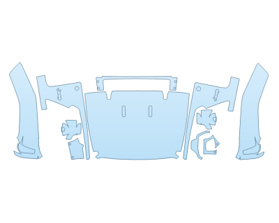 Precut PPF Kit – Clear Bra Paint Protection Film PAINT PROTECTION KIT - 2023 JEEP WRANGLER 4XE HIGH ALTITUDE FULL HOOD FENDERS MIRRORS(WRAPPED EDGES) - PRECUT PPF CLEAR BRA WRAP