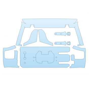 PAINT PROTECTION KIT - 2023 JEEP WRANGLER 4XE HIGH ALTITUDE TAILGATE KIT - PRECUT PPF CLEAR BRA WRAP