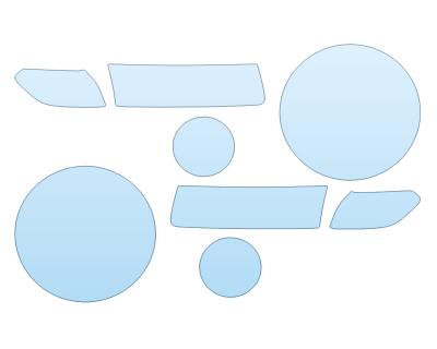 Precut PPF Kit – Clear Bra Paint Protection Film PAINT PROTECTION KIT - 2023 JEEP WRANGLER 4XE HIGH ALTITUDE HEADLIGHTS FOGLIGHTS - PRECUT PPF CLEAR BRA WRAP