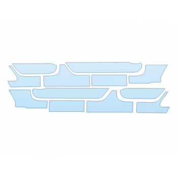 PAINT PROTECTION KIT - 2023 JEEP WRANGLER 4XE HIGH ALTITUDE ROCKERS - PRECUT PPF CLEAR BRA WRAP