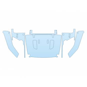 PAINT PROTECTION KIT - 2023 JEEP WRANGLER 4XE RUBICON FULL HOOD FENDERS MIRRORS(WRAPPED EDGES) - PRECUT PPF CLEAR BRA WRAP