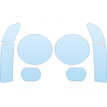 Precut PPF Kit – Clear Bra Paint Protection Film PAINT PROTECTION KIT - 2023 JEEP WRANGLER 4XE RUBICON HEADLIGHTS FOGLIGHTS - PRECUT PPF CLEAR BRA WRAP