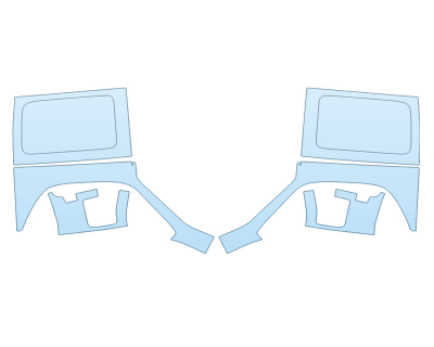 Precut PPF Kit – Clear Bra Paint Protection Film PAINT PROTECTION KIT - 2023 JEEP WRANGLER 4XE RUBICON X REAR FULL FENDERS - PRECUT PPF CLEAR BRA WRAP