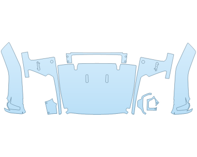 Precut PPF Kit – Clear Bra Paint Protection Film PAINT PROTECTION KIT - 2023 JEEP WRANGLER 4XE SAHARA FULL HOOD FENDERS MIRRORS(WRAPPED EDGES) - PRECUT PPF CLEAR BRA WRAP