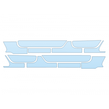 PAINT PROTECTION KIT - 2023 JEEP WRANGLER 4XE SAHARA ROCKERS - PRECUT PPF CLEAR BRA WRAP