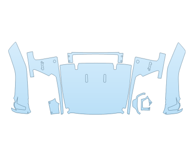 Precut PPF Kit – Clear Bra Paint Protection Film PAINT PROTECTION KIT - 2023 JEEP WRANGLER 4XE SPORT S FULL HOOD FENDERS MIRRORS(WRAPPED EDGES) - PRECUT PPF CLEAR BRA WRAP