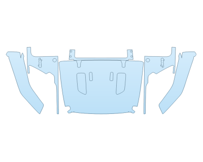 PAINT PROTECTION KIT - 2023 JEEP WRANGLER 4XE WILLYS FULL HOOD FENDERS MIRRORS(WRAPPED EDGES) - PRECUT PPF CLEAR BRA WRAP