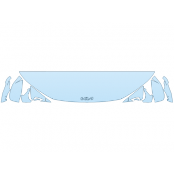 PAINT PROTECTION KIT - 2023 KIA EV6 LIGHT HOOD FENDERS MIRRORS 18 INCH (WRAPPED EDGES) - PRECUT PPF CLEAR BRA WRAP