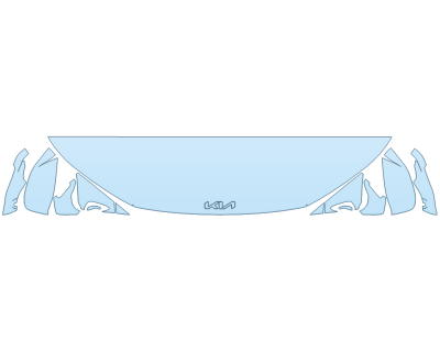 PAINT PROTECTION KIT - 2023 KIA EV6 LIGHT HOOD FENDERS MIRRORS 18 INCH (WRAPPED EDGES) - PRECUT PPF CLEAR BRA WRAP