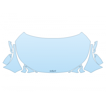 PAINT PROTECTION KIT - 2023 KIA EV6 LIGHT FULL HOOD FENDERS MIRRORS(WRAPPED EDGES) - PRECUT PPF CLEAR BRA WRAP