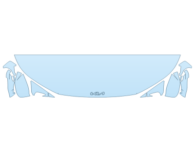 2023 KIA EV6 WIND HOOD FENDERS MIRRORS 24 INCH (WRAPPED EDGES)