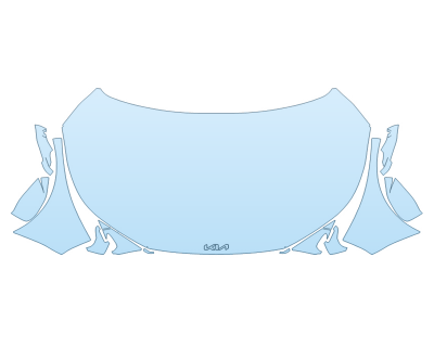 PAINT PROTECTION KIT - 2023 KIA EV6 WIND FULL HOOD FENDERS MIRRORS(WRAPPED EDGES) - PRECUT PPF CLEAR BRA WRAP