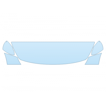 PAINT PROTECTION KIT - 2023 KIA RIO S HOOD FENDERS MIRRORS 18 INCH (WRAPPED EDGES) - PRECUT PPF CLEAR BRA WRAP