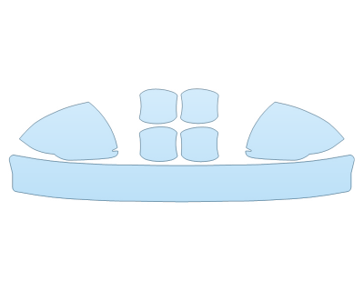 PAINT PROTECTION KIT - 2023 KIA RIO S REAR BUMPER MIRRORS DOOR CUPS - PRECUT PPF CLEAR BRA WRAP