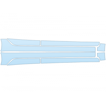 PAINT PROTECTION KIT - 2023 KIA RIO S ROCKERS - PRECUT PPF CLEAR BRA WRAP