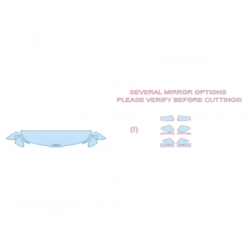 PAINT PROTECTION KIT - 2023 KIA SPORTAGE EX HOOD FENDERS MIRRORS 18 INCH (WRAPPED EDGES) - PRECUT PPF CLEAR BRA WRAP