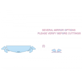 PAINT PROTECTION KIT - 2023 KIA SPORTAGE X-LINE HOOD FENDERS MIRRORS 18 INCH (WRAPPED EDGES) - PRECUT PPF CLEAR BRA WRAP