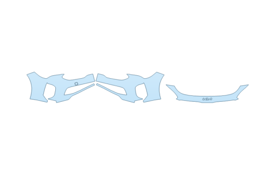 Precut PPF Kit – Clear Bra Paint Protection Film PAINT PROTECTION KIT - 2023 KIA STINGER GT2 BUMPER (MULTI PIECE) - PRECUT PPF CLEAR BRA WRAP