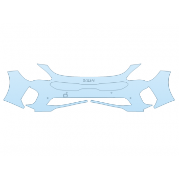 PAINT PROTECTION KIT - 2023 KIA STINGER GT2 BUMPER WITH SENSORS - PRECUT PPF CLEAR BRA WRAP