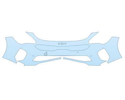 PAINT PROTECTION KIT - 2023 KIA STINGER GT2 BUMPER WITH SENSORS - PRECUT PPF CLEAR BRA WRAP