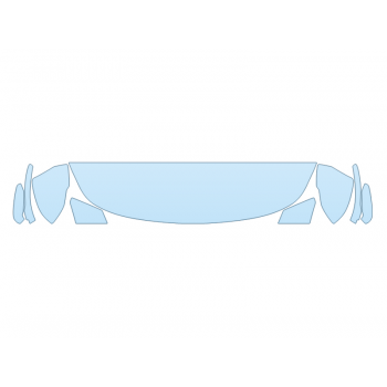 PAINT PROTECTION KIT - 2023 KIA STINGER GT2 HOOD FENDERS MIRRORS 12 INCH (WRAPPED EDGES) - PRECUT PPF CLEAR BRA WRAP