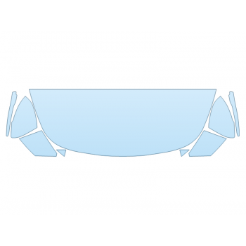 PAINT PROTECTION KIT - 2023 KIA STINGER GT2 HOOD FENDERS MIRRORS 18 INCH (WRAPPED EDGES) - PRECUT PPF CLEAR BRA WRAP