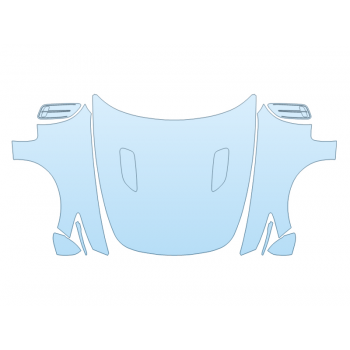 PAINT PROTECTION KIT - 2023 KIA STINGER GT2 FULL HOOD FENDERS MIRRORS(WRAPPED EDGES) - PRECUT PPF CLEAR BRA WRAP